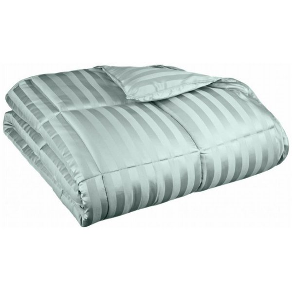 Grand Down All Season Wide Stripes Down Alternative Comforter  Twin/Twin XL-Jade COMFORTER TXL ST-JD (1in)